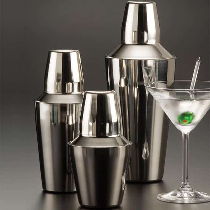Cocktail Shakers Three-Piece Cocktail Shakers American Metalcraft